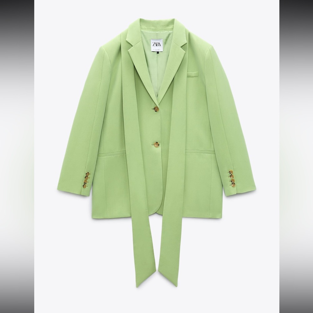 Blogger’s Favorite Pistachio Green Oversized Blazer Jacket Coat